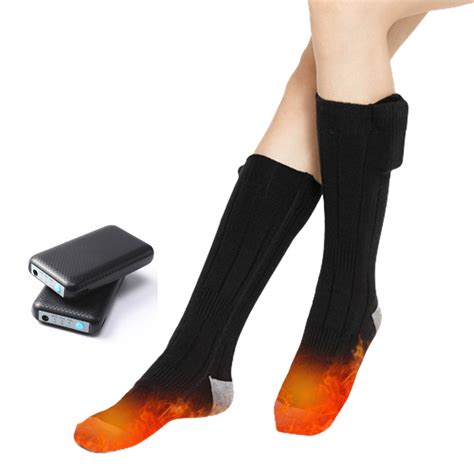 Chaussettes chauffantes à batterie 4000 mAh Black S Leroy Merlin