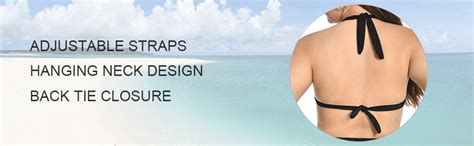 Dowskwx Damen Bikini Set Push Up Zweiteiliger Badeanzug Neckholder Bademode Mit Hoher Taille