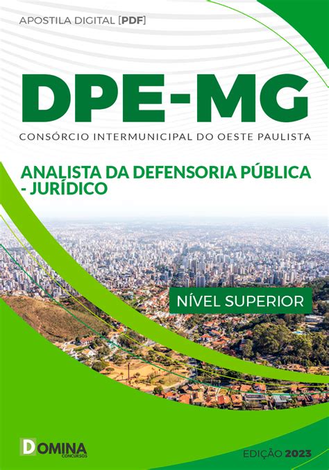 Apostila Concurso Dpe Mg 2023 Analista Defensoria Pública Jurídico