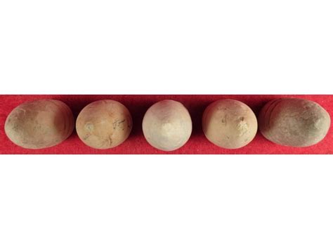 Five High Grade Spencer Carbine Bullets With Non Corroded Bases