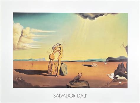 Salvador Dali Poster The Naked Woman In The Dessert Museum Artist Art