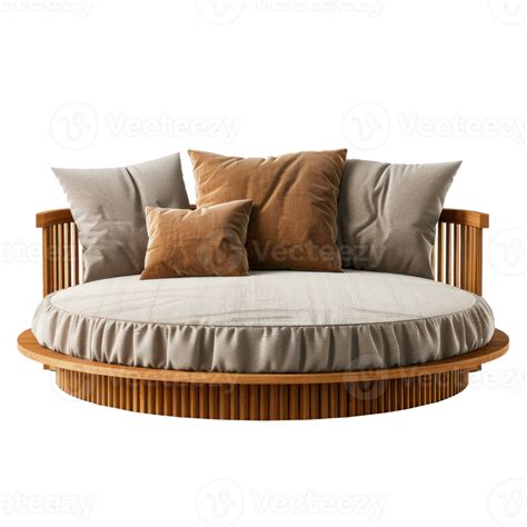 Daybed front view full length isolate on transparency background ...
