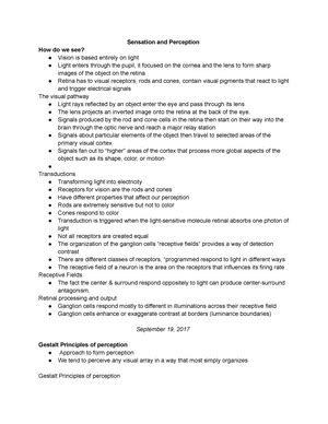 PSY 200 Chapter 3 Study Material Lecture Notes Chapter 3