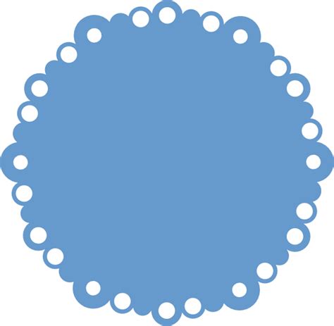 Bubble Scalloped Circle Svg Circle Template Simple Scrapbook Crafts