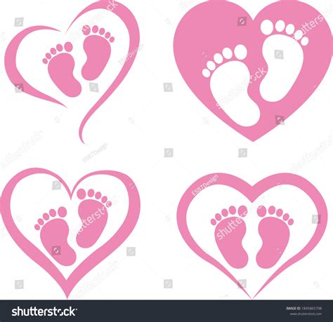 Baby Footprints Heart