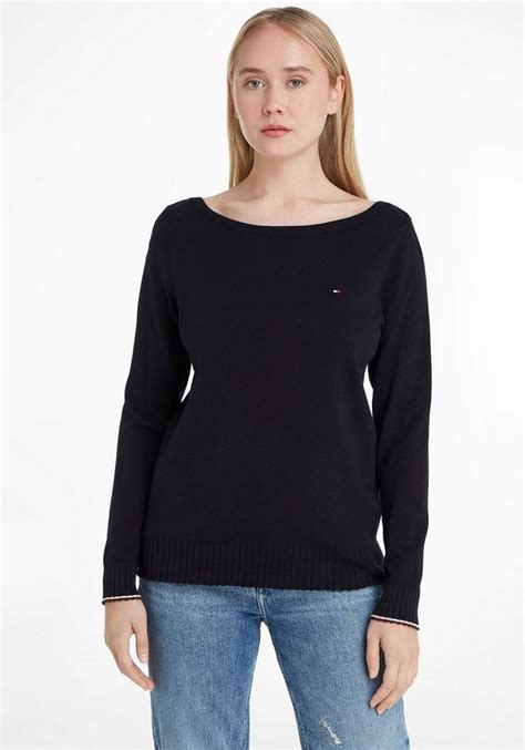 Tommy Hilfiger Strickpullover Boat Nk Sweater Mit Tommy Hilfiger