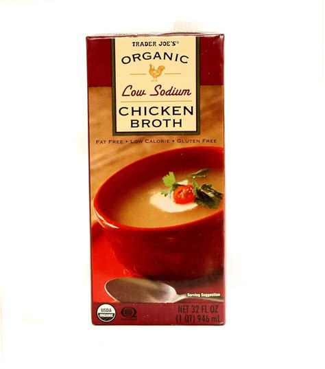 Amazon Trader Joe S Organic Low Sodium Chicken Broth 32 Fl Oz