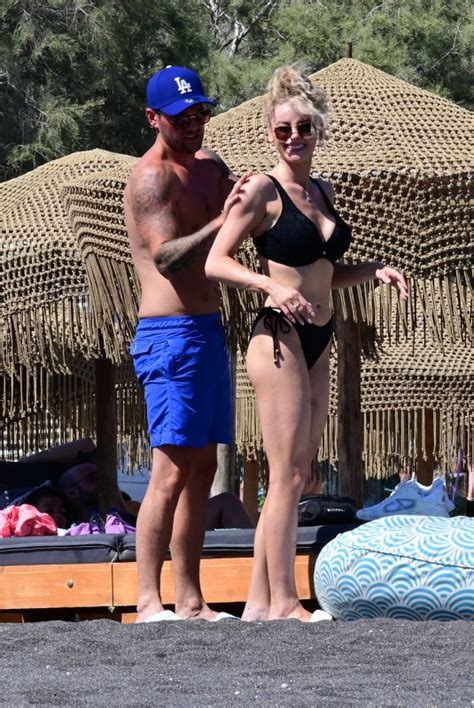 Katie Mcglynn In Bikini At A Beach In Santorini Hawtcelebs