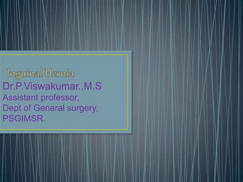 Inguinal Hernia Ppt Pptx