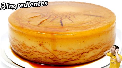 ¡flan De Avena 3 Ingredientes Sin Horno ¡sin Huevo Muy FÁcil Y