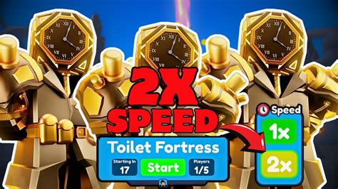 Golden Future Large Clockman Vs 2x Speed Endless Mode Toilet Tower Defense Youtube