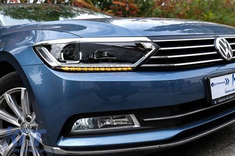 Headlights VW Passat B8 3G 2014 UP LED Bi Xenon Matrix Look By KiTT