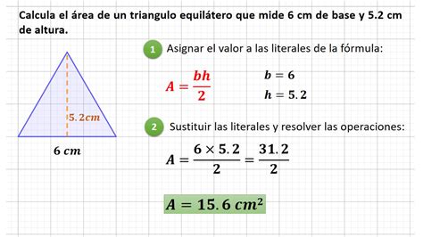 Perimetro Y Area Del Triangulo Equilatero Aplicacion Del Teorema De