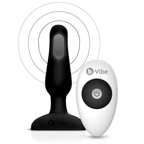 B Vibe Novice Control Remoto Anal Plug Negro Miorgasmo