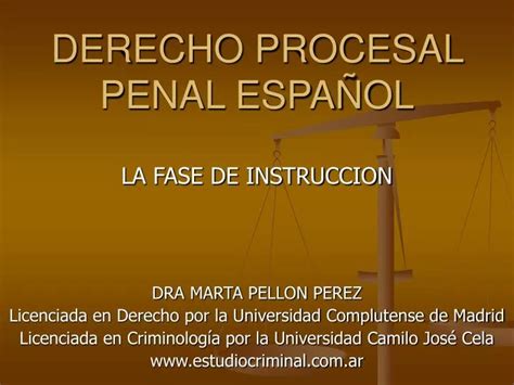 Ppt Derecho Procesal Penal EspaÑol Powerpoint Presentation Free