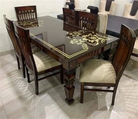 Glass Wooden Daining Table Seater At Rs Piece In New Delhi