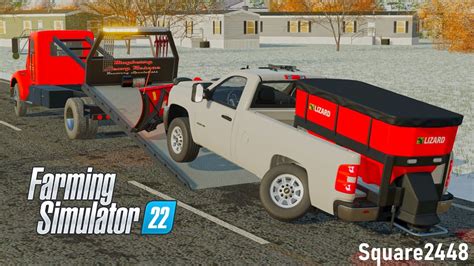 Broken Plow Truck And Winch Out Fs22 Heavy Rescue Youtube