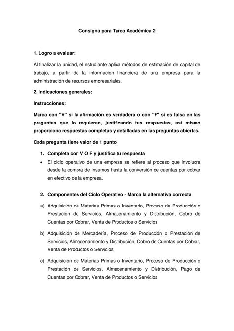 Consigna para Tarea Académica 2 final 1 Consigna para Tarea Académica