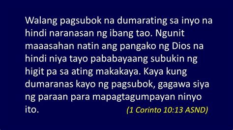 Pagsubok Tagalog Bible Lesson YouTube