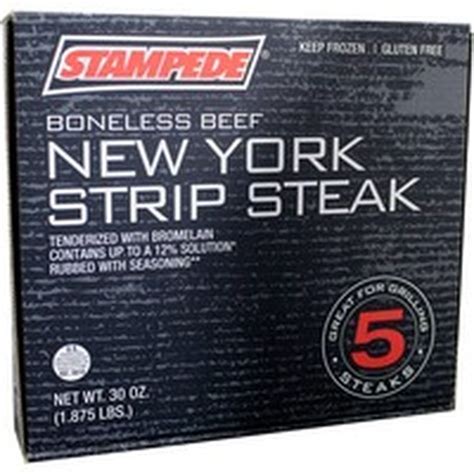 Stampede Boneless Beef New York Strip Steak 30 Oz Instacart