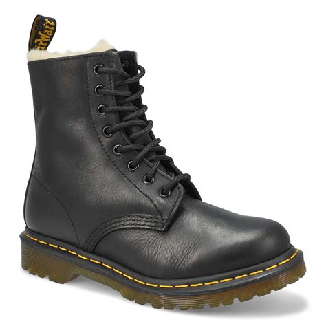 Dr Martens Women S Serena 8 Eye Faux Fur Line SoftMoc