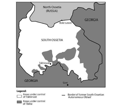 MAP SHOWING SOUTH OSSETIA | Download Scientific Diagram