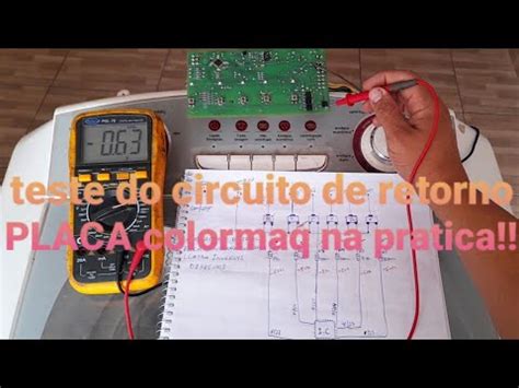 Teste Na Pratica Circuto Dos Triacs Placa Lavadora Colormaq Lca11kg