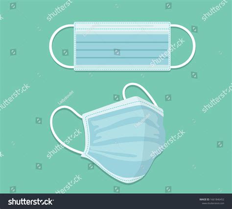 Medical Mask Isolated Vector Surgical Mask Stock Vector Royalty Free 1661846452 Shutterstock