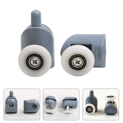 Modern Shower Room Pulley Sliding Glass Door Wheels Nylon Roller Copper Wheel Bathroom