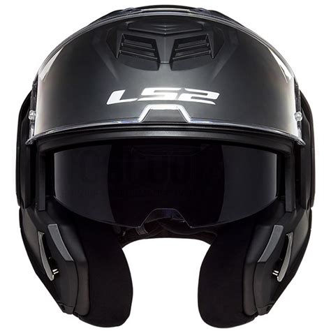 Casco Modular Ls Ff Advant Solid Negro Mate