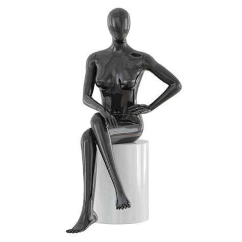 Seated Faceless Woman Mannequin D Model Turbosquid