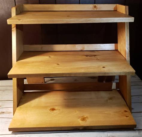 Collapsible Display Shelfcustom Shelvesthree Tier Etsy Craft Table