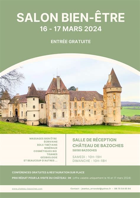 Salon Bien être 16 17 Mars 2024 Château de Bazoches