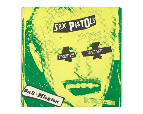 Bonhams Sex Pistols An Autographed Single Picture Sleeve For Pretty