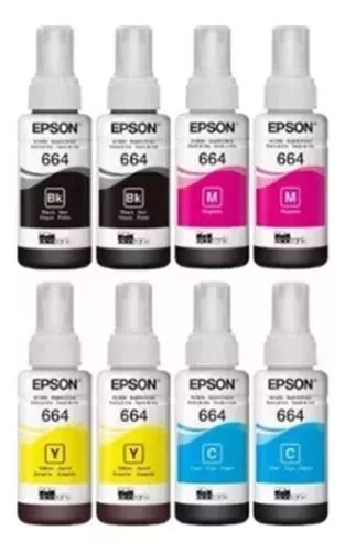 Pack Tintas Impresora Epson T Negro Cian Amarillo Magenta Ml