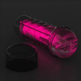 Masturbador Lanterna Em TPE Formato De Vagina Pink Glow