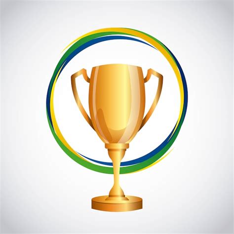 Premium Vector | Trophy gold design