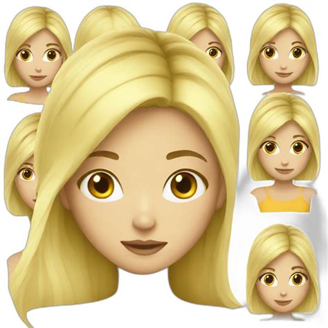 Fcb Girl Blonde Hair Ai Emoji Generator