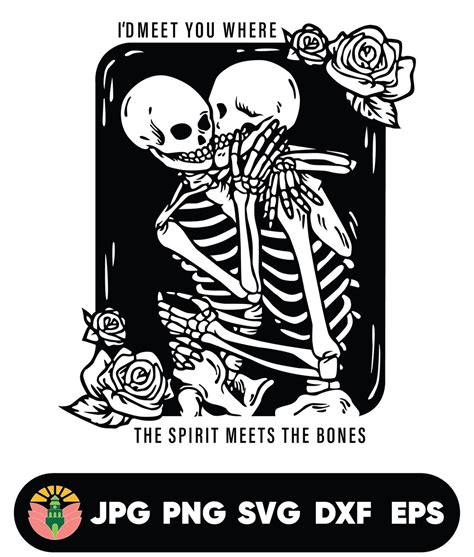 Skull Lovers Svg Skull Svg Dead Skeleton Love Svg Gothic Etsy