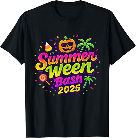 DOVU Summerween Bash 2025 Skeleton Beach Party Hal Low Een Vibes T Shirt Unisex S 5XL Hot