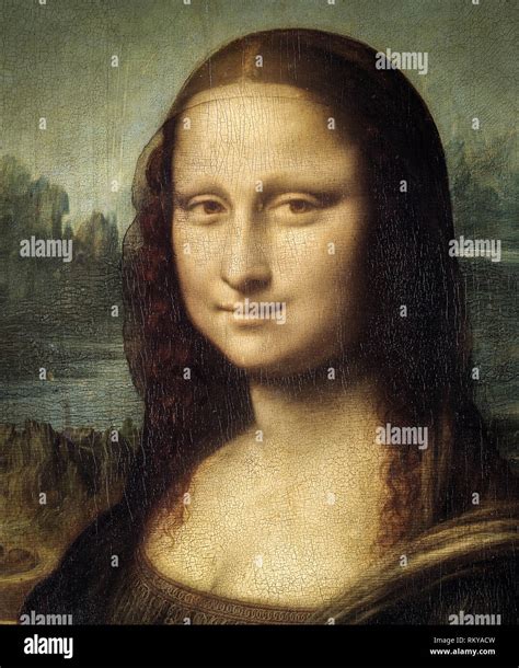 Mona Lisa La Cabeza Y Los Hombros Del Cultivo Pintado Por Leonardo Da