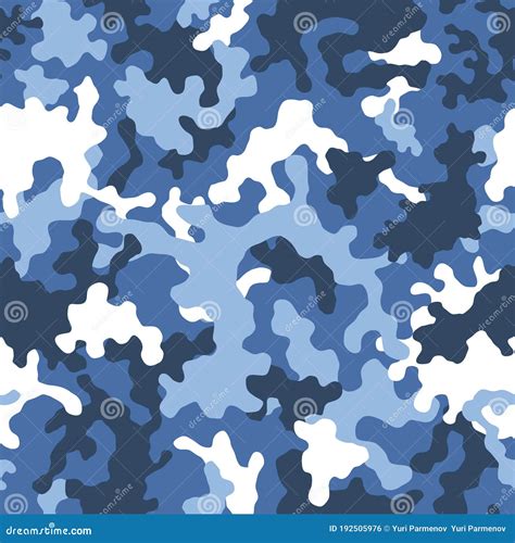 Vector Camouflage Seamless Pattern Classic Clothing Style Masking Camo Background Repeat Print