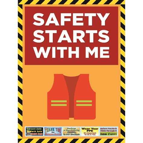 Safety Poster - 3808-P Safety Starts With Me