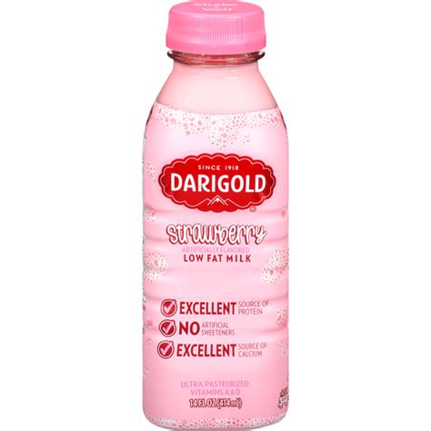 Darigold Strawberry 1 Low Fat Milk 9 14 Fl Oz Bottles Casey S Foods