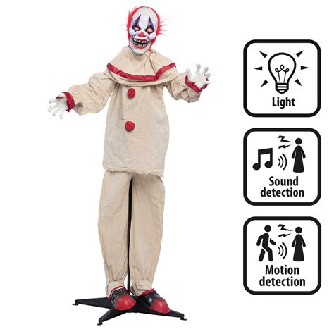 Figur Gruseliger Clown 155cm Party Schlaudt GmbH Kostüme Deko