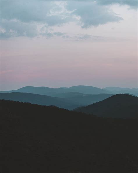 Mountains Fog Dusk Hills Peaks HD Phone Wallpaper Peakpx