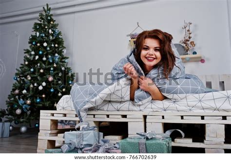 Girl Naked Lying On Bed Covering Stock Photo 766702639 Shutterstock
