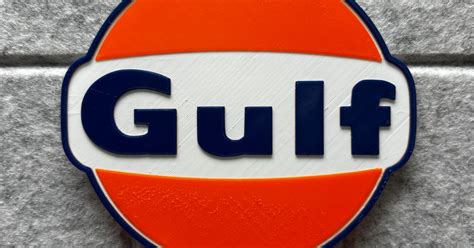 Gulf Oil Logo 3 Color by Sulley | Download free STL model | Printables.com