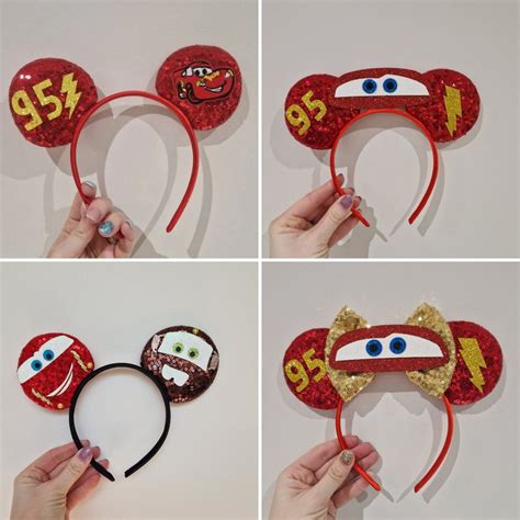 Disney Pixar inspiró Lightening McQueen Cars Orejas Diadema Mater Cars