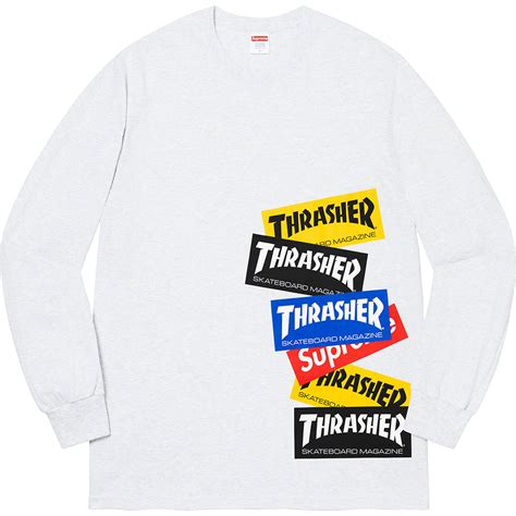 Thrasher Multi Logo L S Tee Fall Winter 2021 Supreme